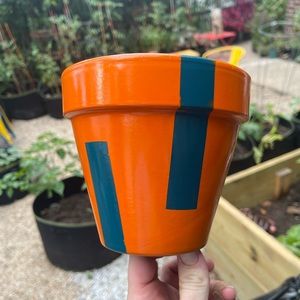 6” handcrafted terracotta planter.